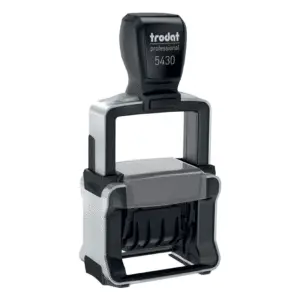 Trodat 5430 Self-inking date stamp with max. 2 lines of text