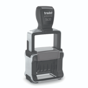Trodat 5430 Self-inking date stamp with max. 2 lines of text