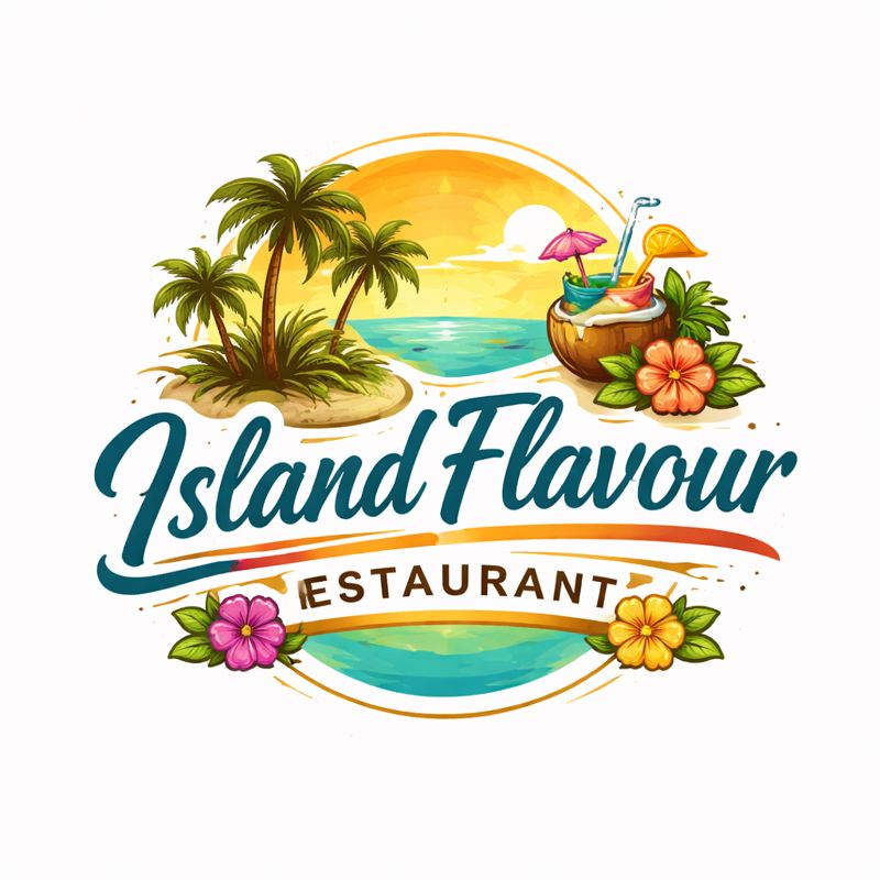 Restaurant logo design for Jamaican eatery