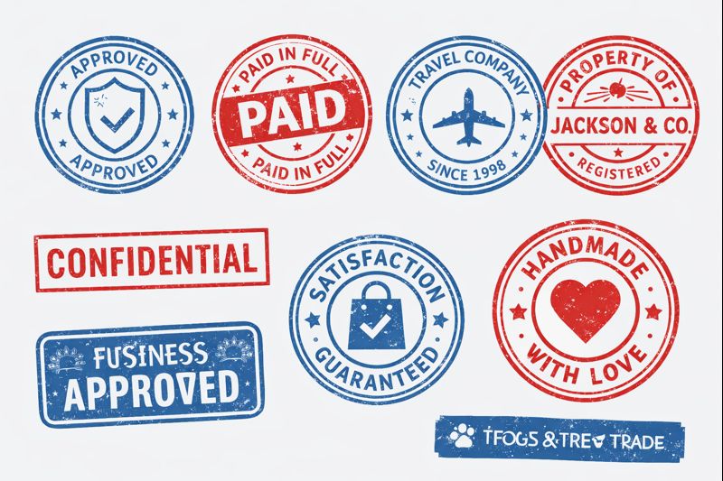 Custom rubber stamp design Jamaica