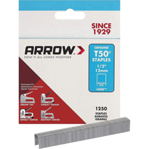 T50 ARROW STAPLES 1/2 pack 1000