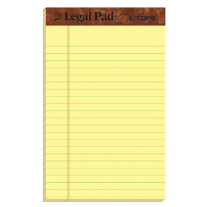 LEGAL PAD YELLOW FORCE F/S