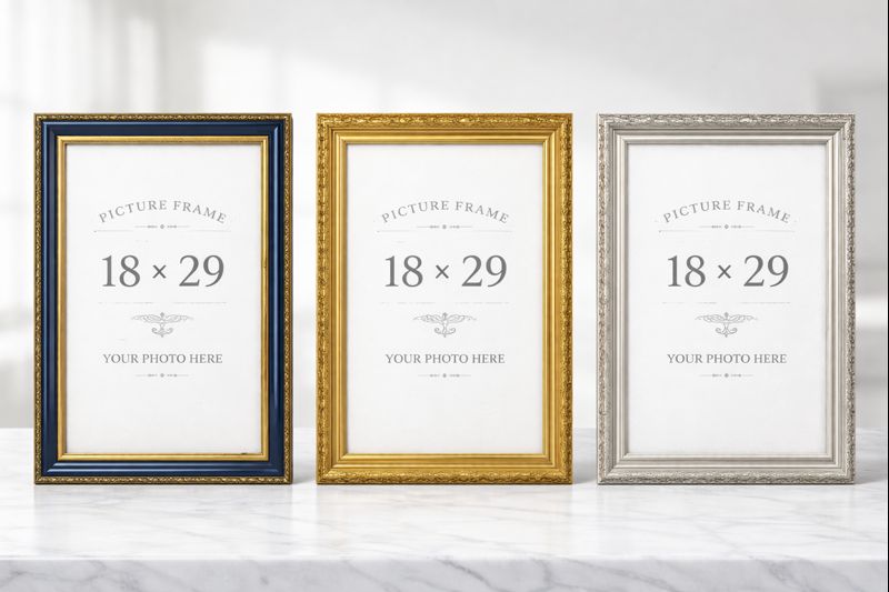 FRAME # 120 18 X 29 BLUE