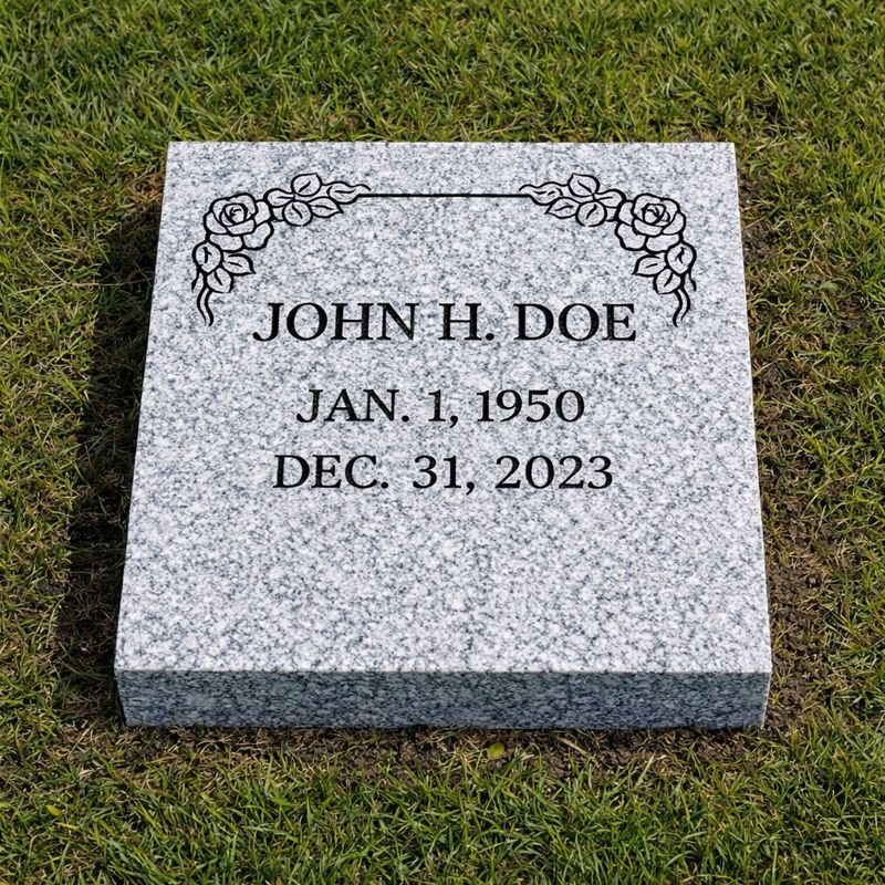 HEAD STONE GRANITE 12" X 12"