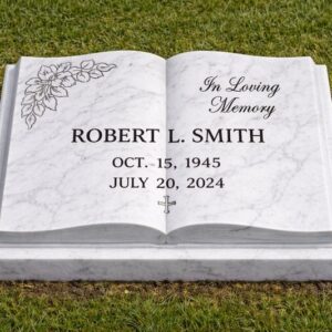 HEAD STONE MARBLE WHITE BOOK 18 X 24