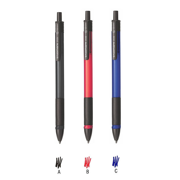 PEN STUDMARK BALL PEM 1.0mm TIP - BLACK