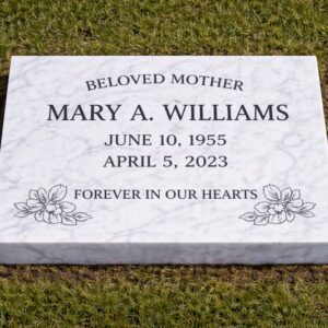 HEAD STONE MARBLE WHITE SLAB 16X12