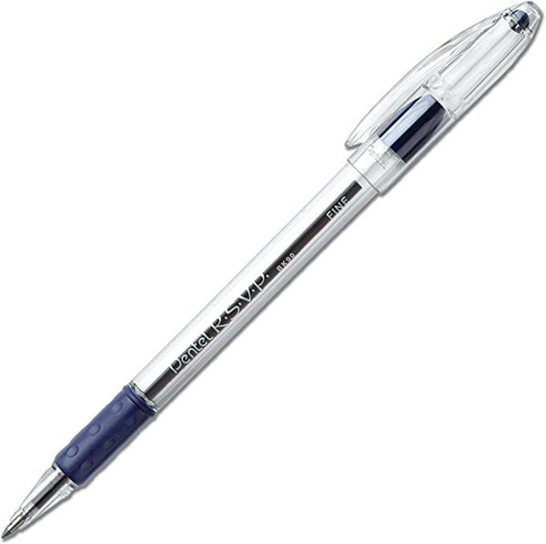 PEN PENTEL RSVP BLUE FINE PEN 0072512068663